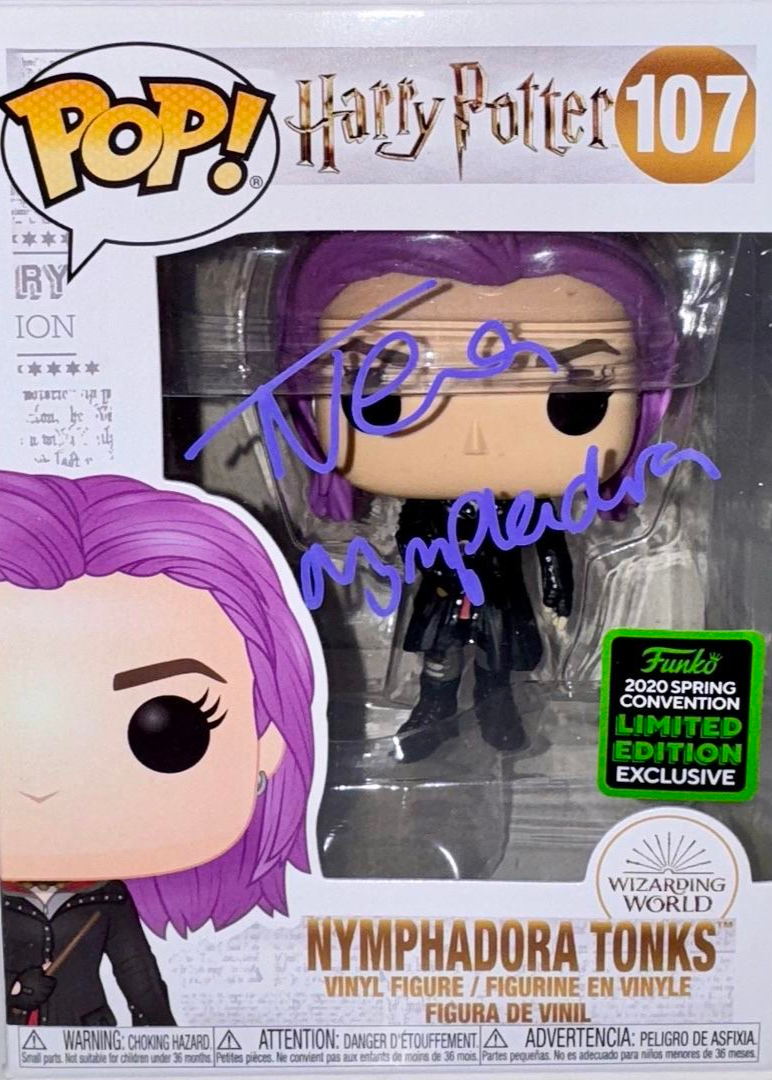 Natalia Tena Signed Funko Pop #107 "Nymphadora Tonks" (Harry Potter) - SWAU #03